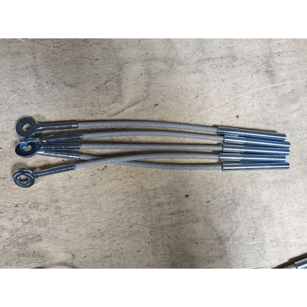 High Strength Galvanized Wire Rope Sling with Clear Nylon Coated for Heavy Duty Lifting