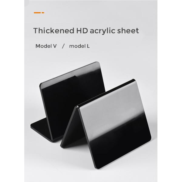 Food Mini Acrylic Sign Holder PVC Small Black Chalk Boards Customizable