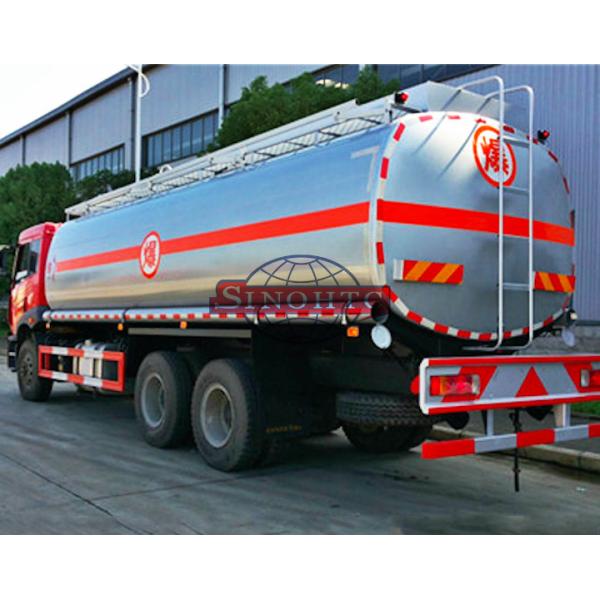 FAW 6x4 Oil Tanker Truck 20 - 25 M3 Volume FAW J5M Cabin Manual Gearbox