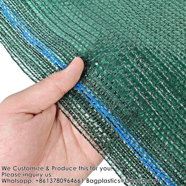 Wholesale Shade Net Or Garden Green Sun Shade Cloth Netting For Sale Factory Agriculture 3 Needles 70GSM Green Tape Shade Net Flat Tape Black Shade Cloth