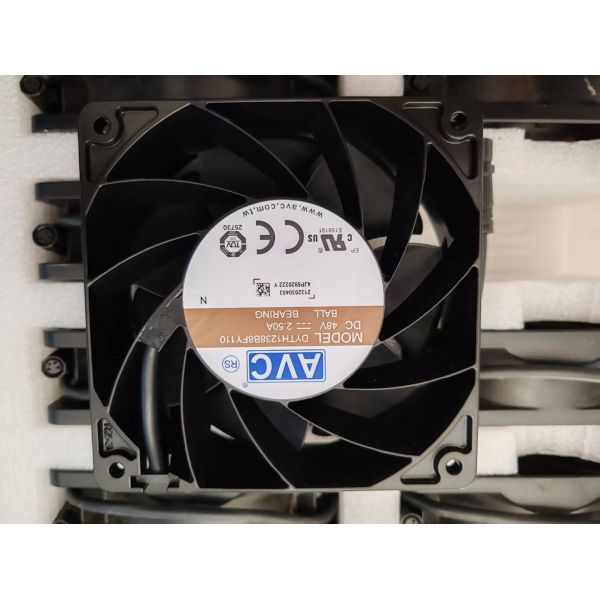 IP68 Waterproof 12038 DC Axial Cooling Fan 48V 8100RPM Dual Ball Bearing High Static Pressure Cooling Fan for Telecom Switch