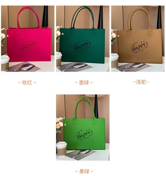 New Style Fashion Canvas Tote Bag With Long Rope Handle Colorful Laminated Cotton Magnetic Buckle Patterned Letters Tote Bag Letter Pattern Direct From Manufacturer Wholesale