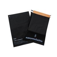 Encarregado do envio da correspondência Compostable da fécula de milho 100 pretos, sacos biodegradáveis do porte postal de 10 * 13 polegadas