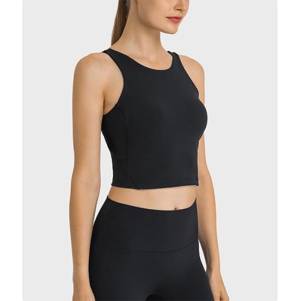 Outerwear Training Running Sports Bra High Neck Female Yoga Vest With Pad