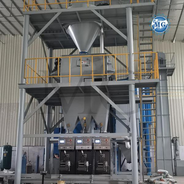 High Speed Feeding Dry Mix Powder Mortar Mixing Plant Wall Putty Skim Coat Mixer Ceramic Tile Adhesive Glue Production Line