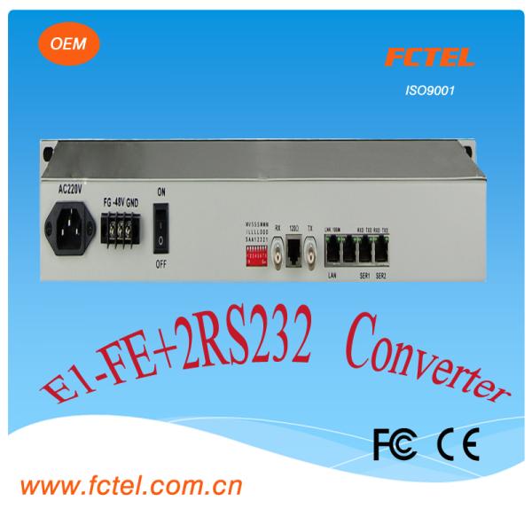 E1-FE+2RS232 Protocol Media Converter