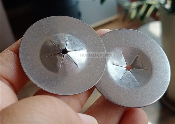 Stainless Steel 50mm Insulation Self-locking Washers Square Beveled