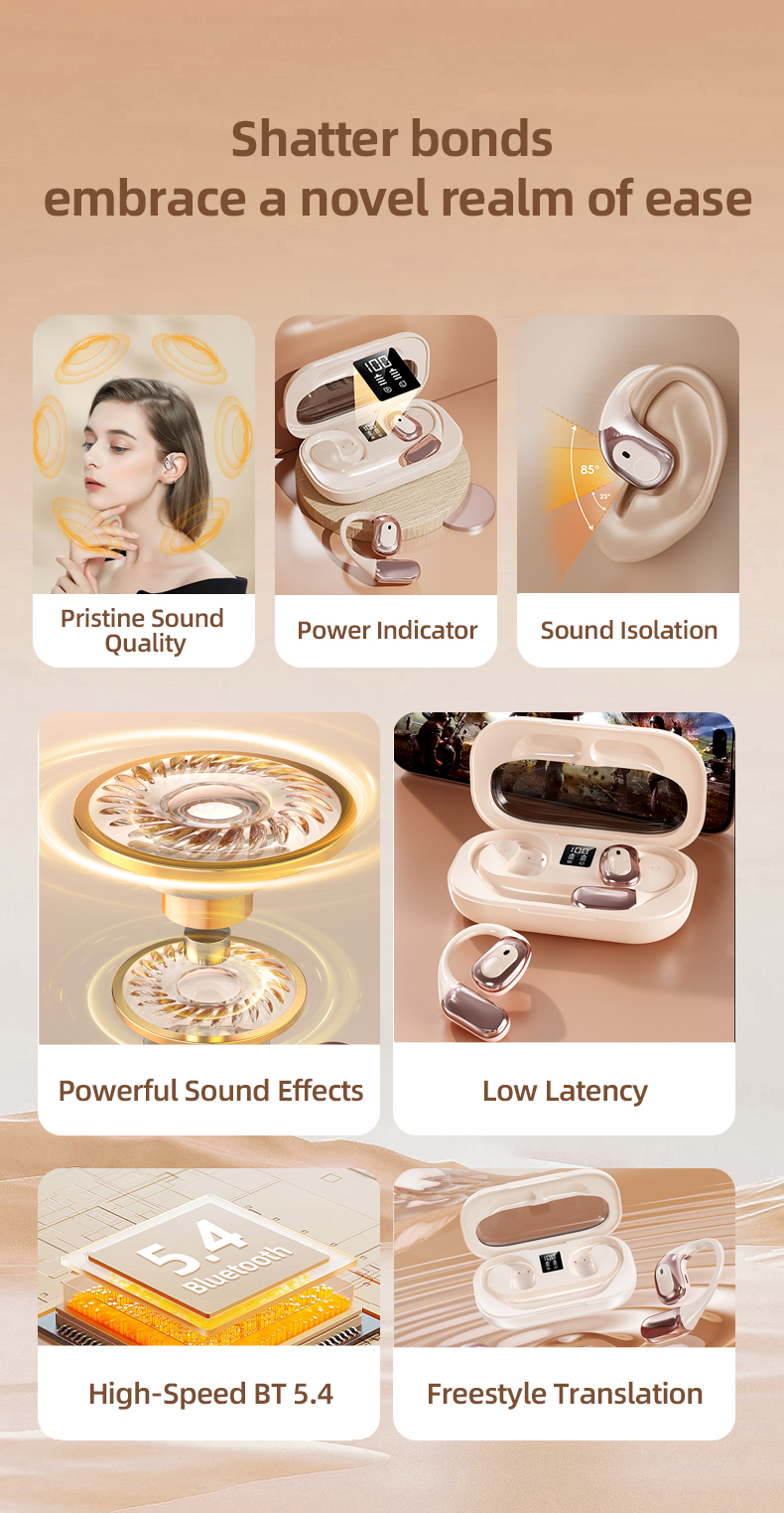 Wireless Earbuds Translator 138 Languages Language Translation Headsets Two Way Translator Device