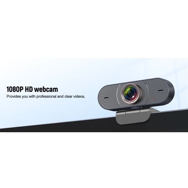 115° FOV Conference 1080P Webcam USB Manual Focus Web Camera For Business