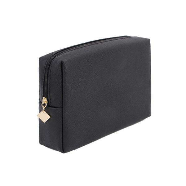 Сумка простого дизайна небольшая черная косметическая, черная сумка перемещения