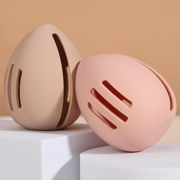 Silicone Makeup Sponge Holder Breathable Beauty Blender Holder Washable Sponges Case Travel Essentials Makeup Organizer