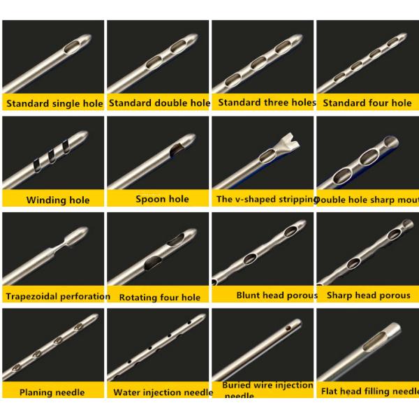 SS316 Cannula Liposuction Needle Microcannula For Fat Transfer