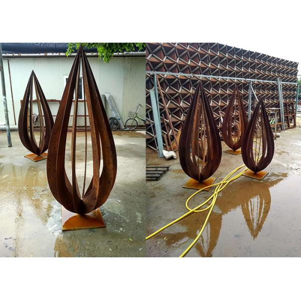 Размеры/финиши ржавой скульптуры металла искусства декоративной на открытом воздухе различные