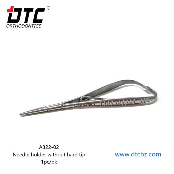 CE Certified Class I DTC Ortho Dental Stainless Steel Plier Needle Holder with Hard