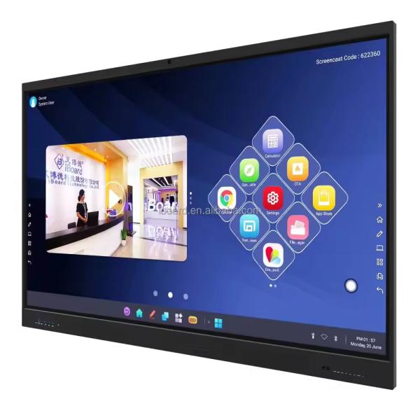 65 Smart Interactive Touch screen Whiteboard Multi Writing Wall Mounted Smart Touch TV