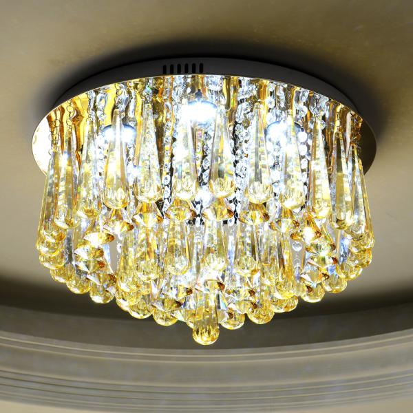 Gold Crystal flush mount ceiling Lights For Indoor Home Project Lighting (WH-CA-17)