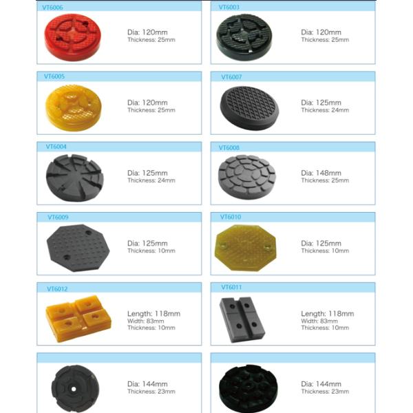 Polyvinyl Chloride 2 Post Car Lift Rubber Pads OEM ODM