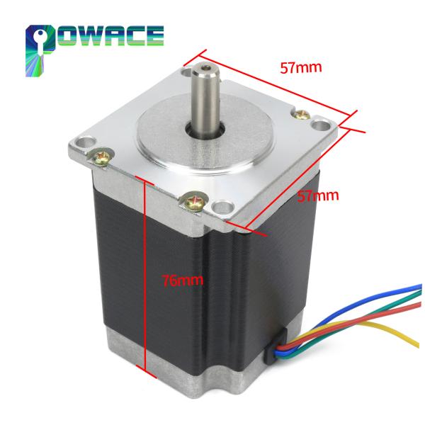 8mm Single Daul Shaft Nema23 Stepper Motor 76mm 3A 23HS8430 For CNC Router