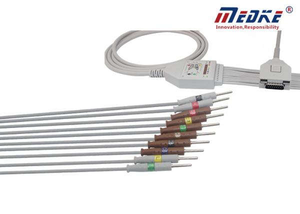 Uma parte Fukuda mim cabo de Ecg da ligação de KP-500 ISO13485 10