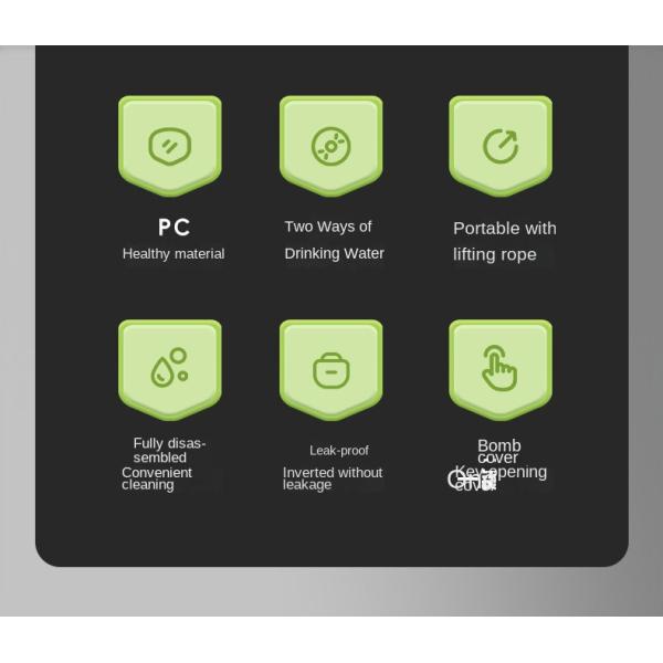 Lightweight 700ml 900ml Space Men And Women Sports Large Workout Water Bottle With Straw Outdoor Rock Climbing Water Bottle Easy To Carrry