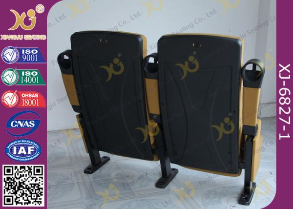 UK Standard PU Foam Movie Theaters Seats Anti Rusting Powder Coated Legs