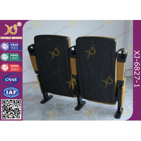 UK Standard PU Foam Movie Theaters Seats Anti Rusting Powder Coated Legs