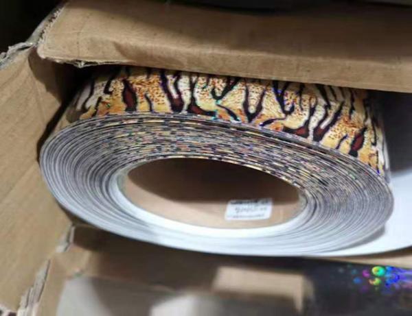 Waterproof Holographic Heat Transfer Foil Customized Size / Designs