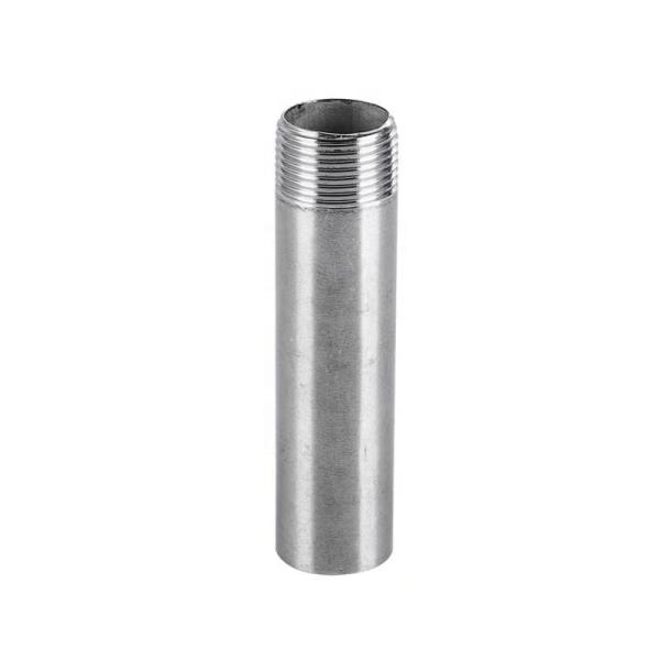 304 Stainless Steel Pipe Fitting Weld Nipple Coupling Connector for Water Oil Air Silver