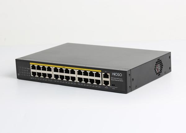HiOSO 26 Ports Non Standard PoE Switch 24 100M PoE Ports + 2 1000M RJ45 Uplink Ports