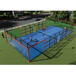 33 Ft By 66 Ft Padel Tennis Court Metal Mesh Fence For Indoor Or Outdoor