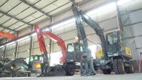 Excavatrice jaune hydraulique 8 Ton Big Digger With Cab de roue de machines de construction