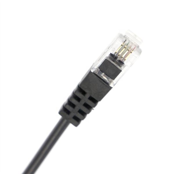 OEM RJ9 RJ10 a Mujer 3.5mm CTIA Plug Audio Jack Adaptador de auriculares Cable para teléfono