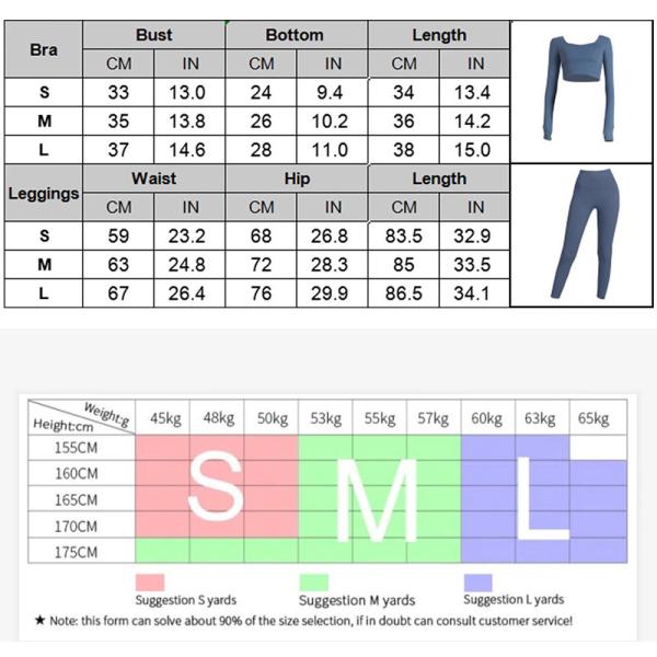 High Waist Yoga Workout Clothes Breathable Yoga Leggings Top Set With Thumb Hole