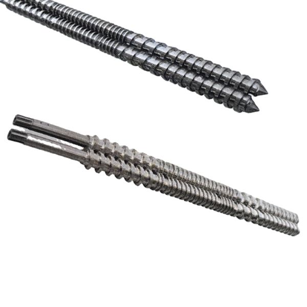 37kW Main Motor Power Nitrided Screw Barrel Parallel Twin Screw and Barrel for High-Temperature Extrusion Up To 300°C