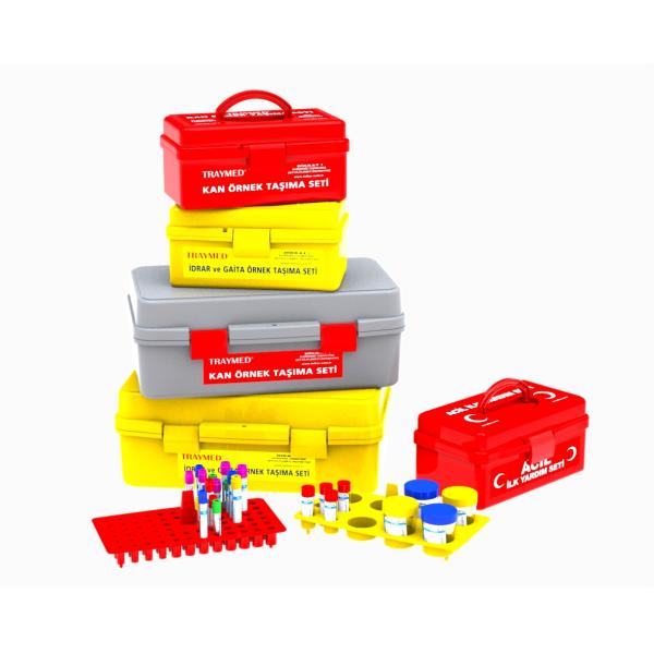 High-quality reusable medical supplies blood sample transport carrying bag container with inner shelf