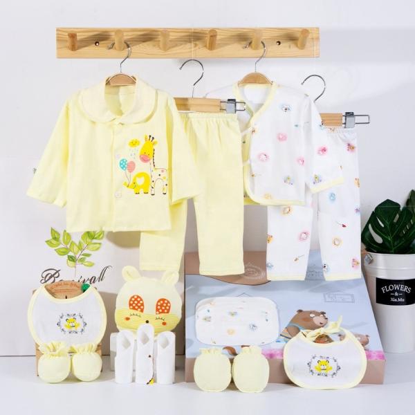 Golden supplier 100% cotton baby clothings gift clothes box newborn new born baby gift set