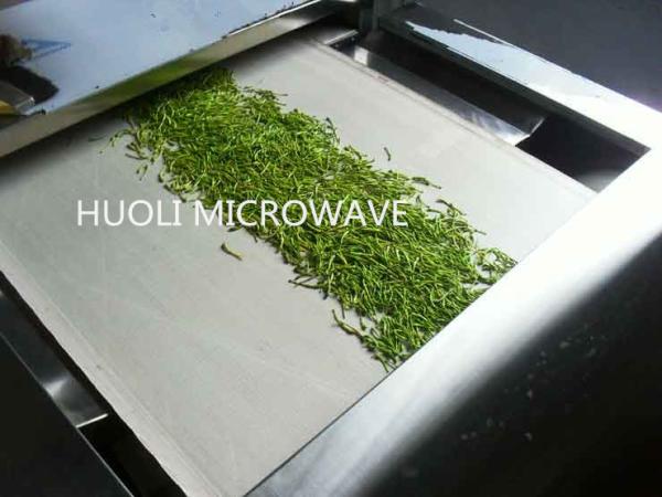Conveyor Belt Microwave Drying Equipment / Tea Microwave Dryer ISO CE