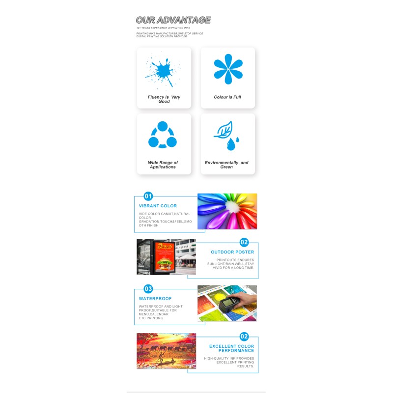 FCOLOR 1000ml  High Quality Soft UV DTF Ink Refill for Epson Printer  Xp600 Tx800 Dx7 Dx5 I3200