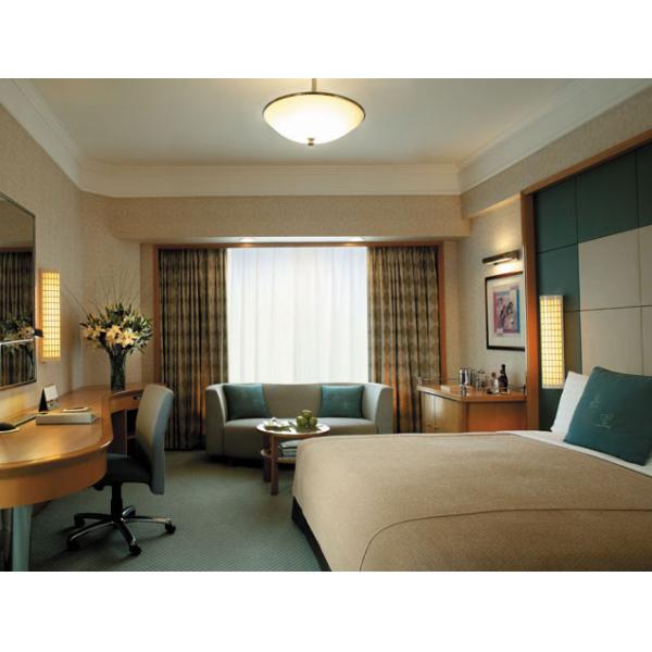 5 Star Hotel Bedroom Furniture Sets With Formica Laminate Fireproof Panel