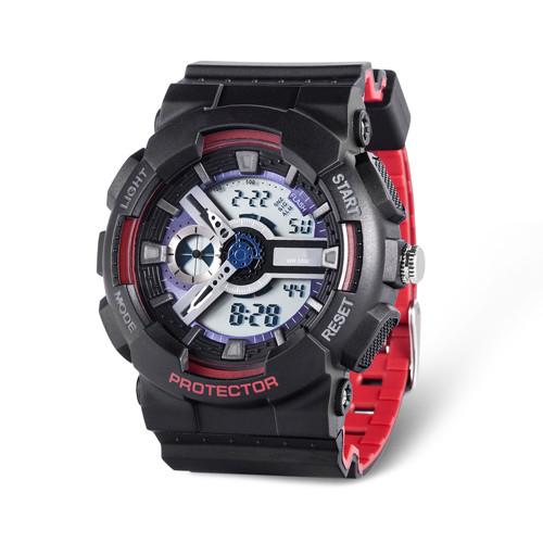 Digital Watch with Stainless Steel Case Back, 5ATM Water Resistant Quartz Chronograph Watch,Digital Sport Watches