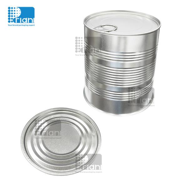 Round Food Safe Metal Tins Metal Tinplate Food Tin Packaging