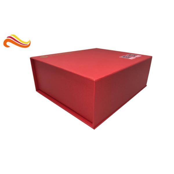 Красные подарочные коробки особенной бумаги магнитные роскошные с силк бумажным
