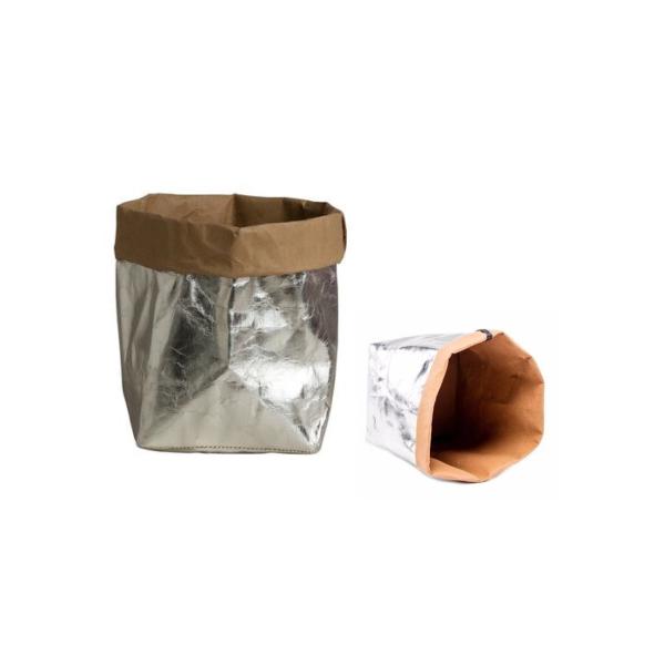 Custom Reusable Recycling Paper Bag Seedling Pots 0.55mm Washable Paper Bag For Plants