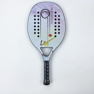Drop Shot Paddle Tennis Racquets Eva Customized Beach Paddle Ball Racket