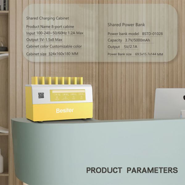 8 In 1 Shared Portable Charger 5000mAh 4G WIFI Charging Station