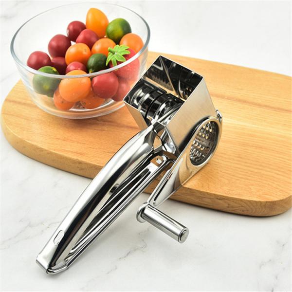Make Perfect Cheese and Vegetable Shreds with This Handheld Rotary Grater Home Kitchen