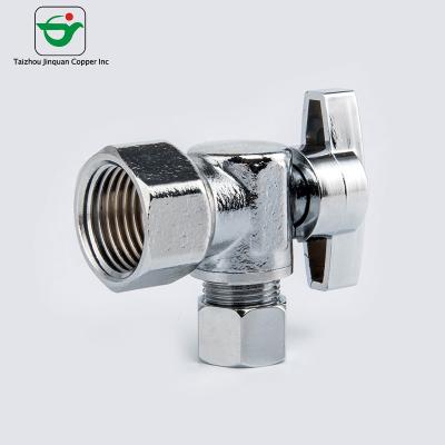 Cold Water 1/4X1/2 Inch Brass Stop Valve Medium Pressure
