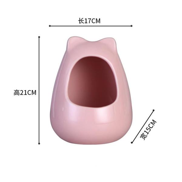 Hamster Bed House Sustainable Ceramic Totoro for Cooling in Summer Carton Design