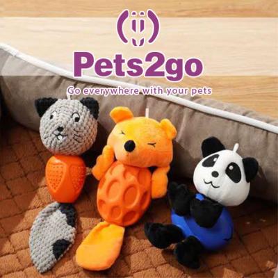 Brinquedos de borracha resistentes da mastigação do animal de estimação da mordida 268X84mm