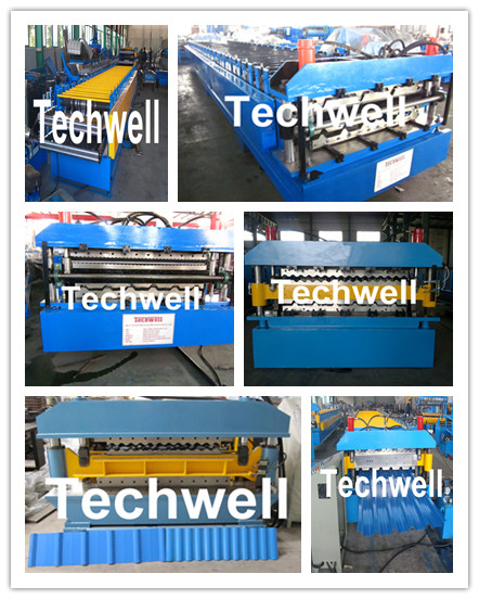 7.5KW High Speed Double Deck / Layer Roll Forming Machine With Automatic Hydraulic Cutting